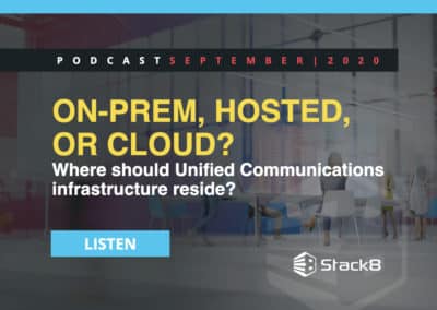 Podcast – On-Prem, Hosted, or Cloud? Where should Unified Communications infrastructure reside?